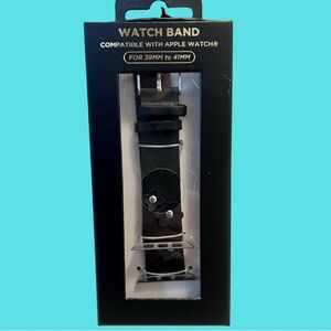 Elegant Black Watch Band for Apple Watch